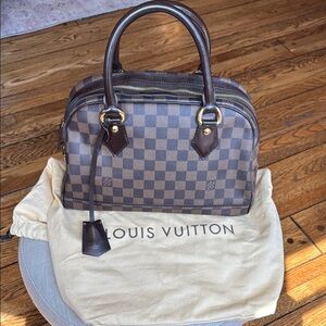 Louis Vuitton Damier Ebene Duomo Handbag with Dust Bag